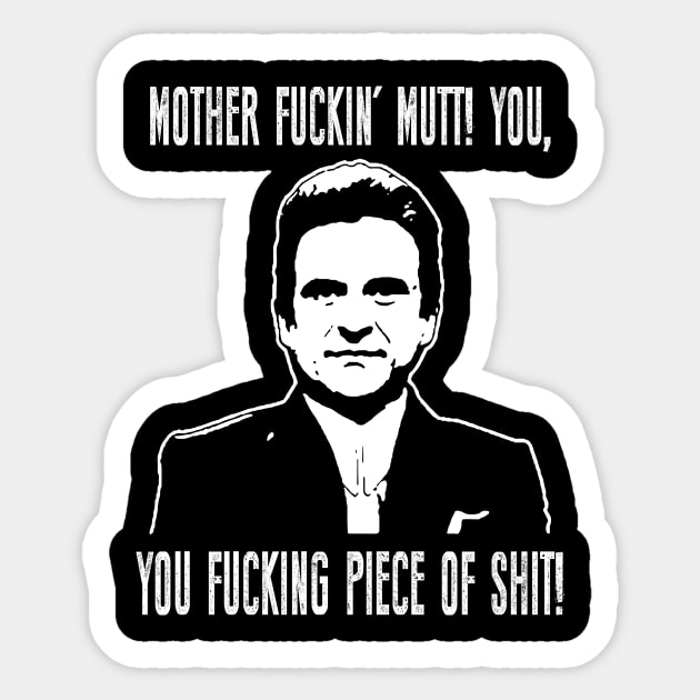 Joe pesci vintage movie fuking piece of shit Sticker by Julie lovely drawings